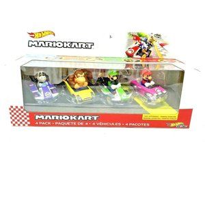 Hot Wheels Mario Kart 4 Pack New in Package